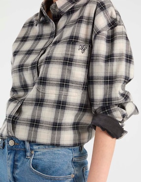 Blusa camisera American Eagle manga larga para mujer