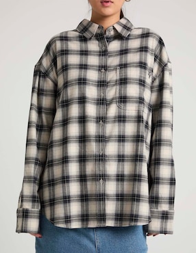 Blusa camisera American Eagle manga larga para mujer