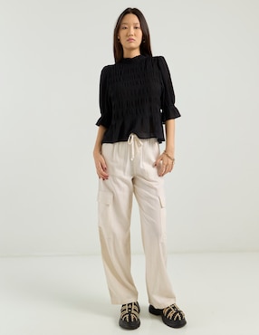 Blusa American Eagle manga larga para mujer