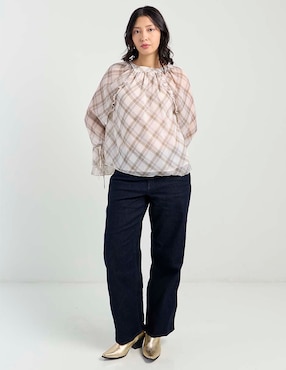 Blusa American Eagle manga larga para mujer