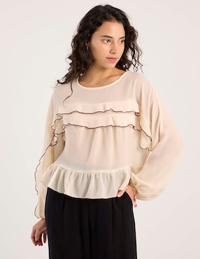 Blusa American Eagle manga larga para mujer