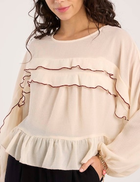 Blusa American Eagle manga larga para mujer