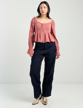 Blusa American Eagle manga larga para mujer