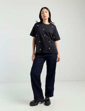 Playera manga corta American Eagle cuello redondo para mujer