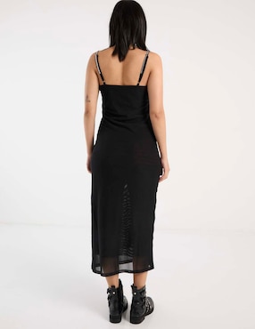 Vestido midi de fiesta Biography escote redondo