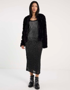 Vestido midi de fiesta Biography escote redondo
