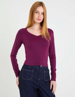Blusa Biography manga larga para mujer