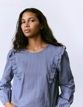 Blusa Brownie manga larga para mujer