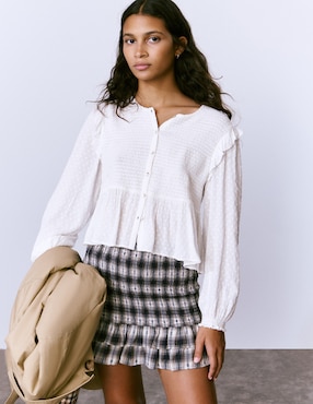 Blusa Brownie manga larga para mujer
