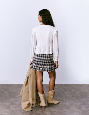 Blusa Brownie manga larga para mujer