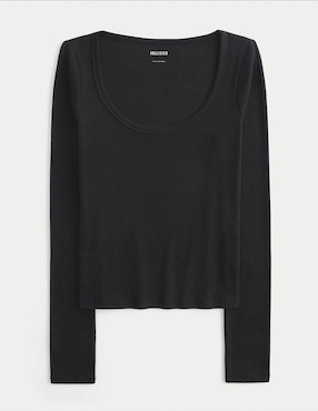 Blusa Hollister manga larga para mujer