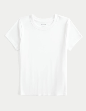 Playera manga corta Hollister cuello redondo para mujer
