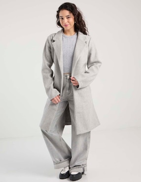 Abrigo Coffee Bean abierto para mujer