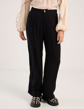 Pantalón Coffee Bean wide leg para mujer
