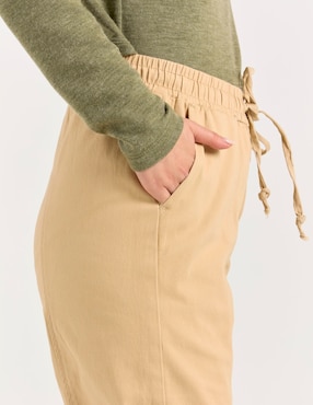 Pantalón Coffee Bean straight para mujer