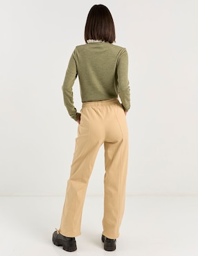 Pantalón Coffee Bean straight para mujer