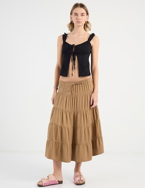 Falda midi That's It a la cintura