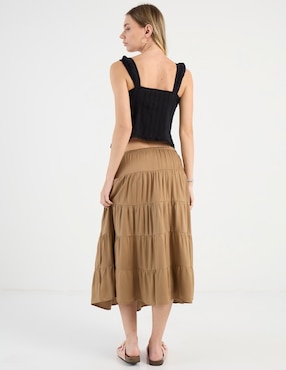 Falda midi That's It a la cintura