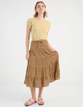 Falda midi That's It a la cintura