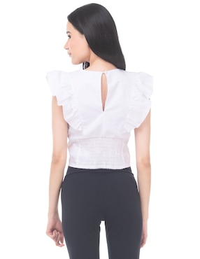 Blusa cintura smock Sarah Bustani sin manga para mujer