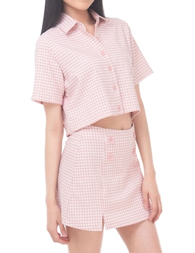 Blusa camisera Sarah Bustani manga corta para mujer