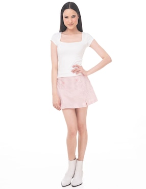 Blusa Sarah Bustani manga corta para mujer