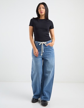 Playera manga corta That's It cuello redondo para mujer