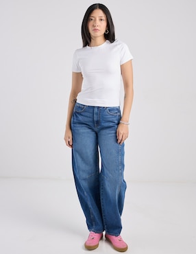 Playera manga corta That's It cuello redondo para mujer