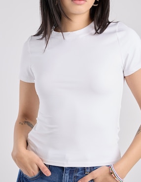 Playera manga corta That's It cuello redondo para mujer