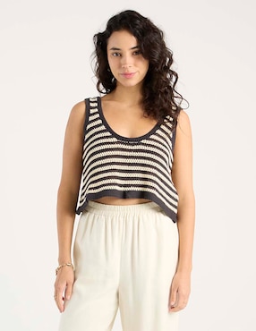 Top Billabong escote medio tirante ancho