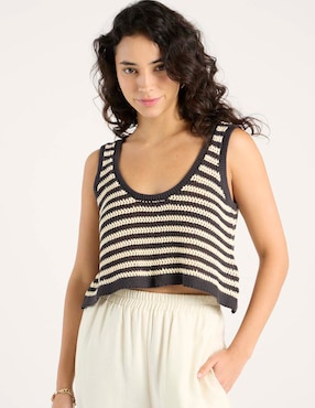 Top Billabong escote medio tirante ancho