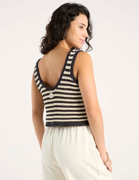 Top Billabong escote medio tirante ancho