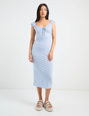 Vestido midi casual Biography para mujer