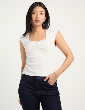 Blusa Biography manga corta para mujer