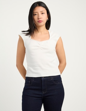 Blusa Biography manga corta para mujer