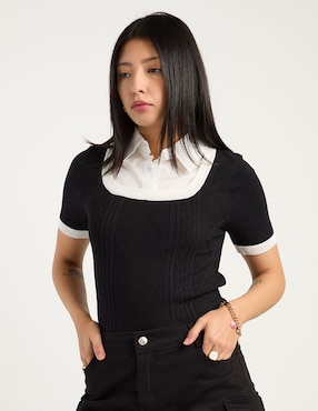 Blusa Biography manga corta para mujer