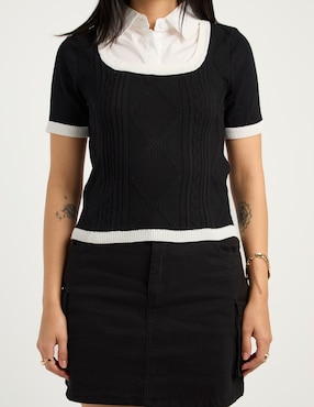 Blusa Biography manga corta para mujer