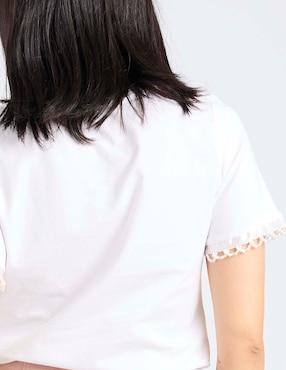 Blusa Biography manga corta para mujer