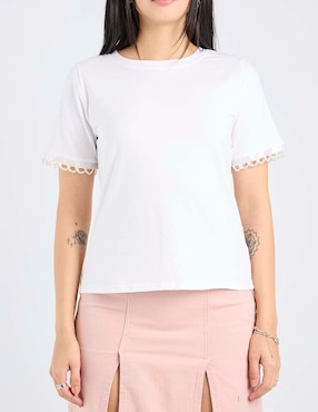 Blusa Biography manga corta para mujer