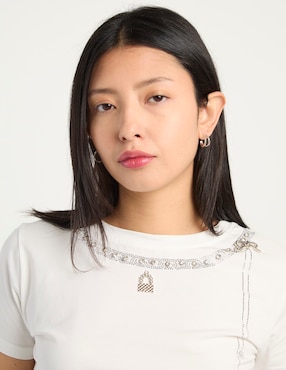 Playera manga corta Biography cuello redondo para mujer