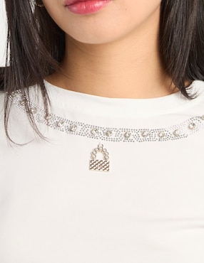 Playera manga corta Biography cuello redondo para mujer