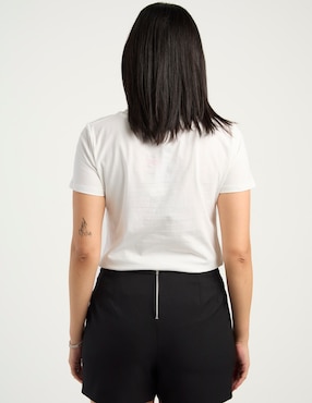 Playera manga corta Biography cuello redondo para mujer