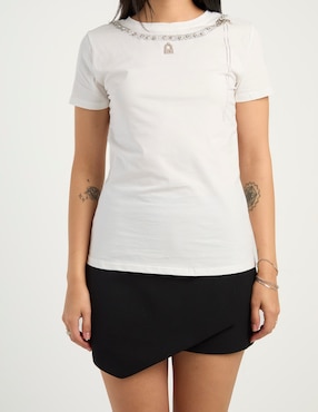 Playera manga corta Biography cuello redondo para mujer