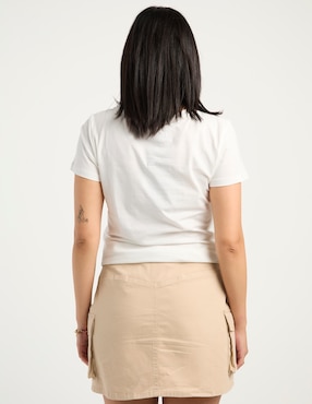 Playera manga corta Biography cuello redondo para mujer