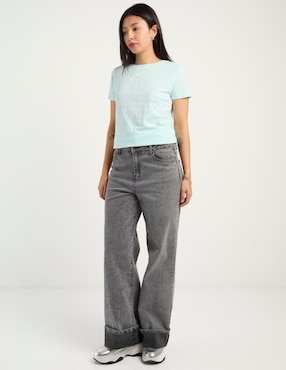 Playera manga corta Biography cuello redondo para mujer