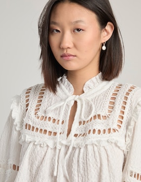 Blusa Biography manga larga para mujer