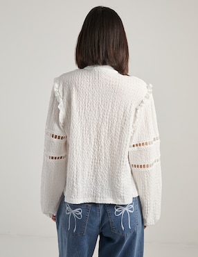 Blusa Biography manga larga para mujer