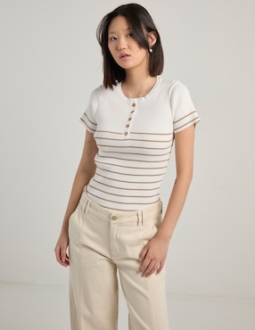 Blusa Biography manga corta para mujer
