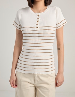 Blusa Biography manga corta para mujer