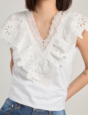Blusa Biography manga corta para mujer